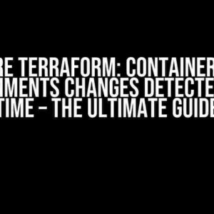 Azure Terraform: Container App Environments Changes Detected Every Time – The Ultimate Guide